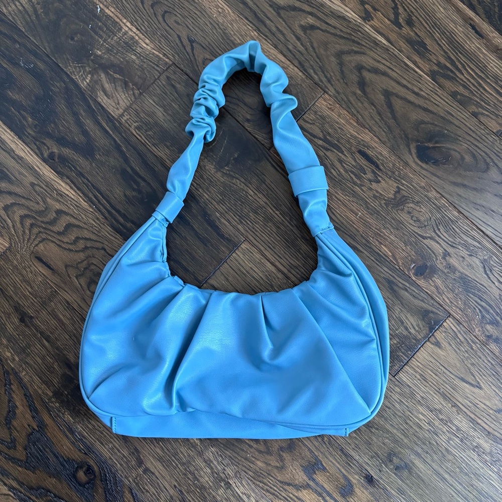 Olivia & Kate blue rouched shoulder bag